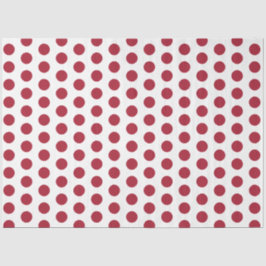 Papel De Seda Vermelho pontilhado