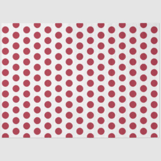 Papel De Seda Vermelho pontilhado