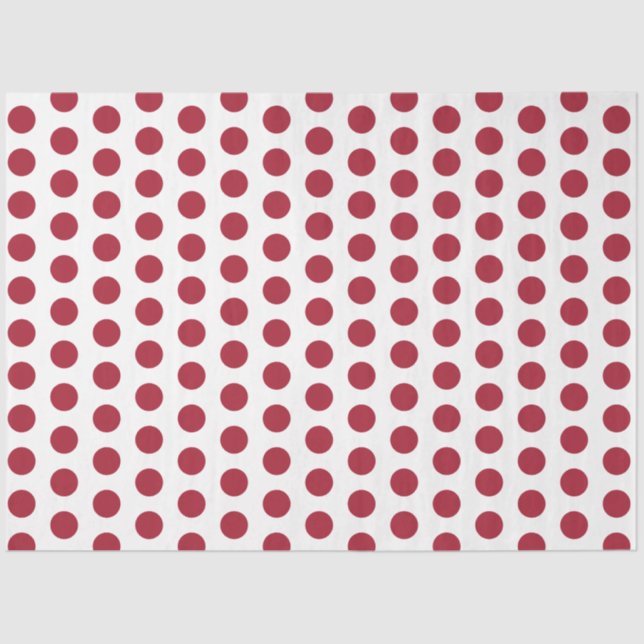 Papel De Seda Vermelho pontilhado (Frente )