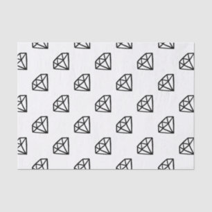 Papel De Seda Versão preto e branco do diamante