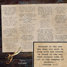 Versos do salmo da Bíblia da Máquina de Digitaliza