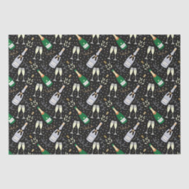 Papel De Seda Véspera de ano novo de Celebração Moderna de Champ