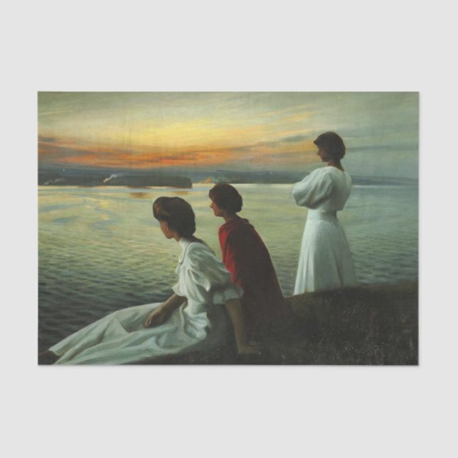 Papel De Seda Véspera do Verão de Harald Slott-Moller (Frente )