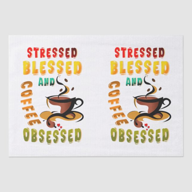 Papel De Seda Vestido Abençoado E Café Obcecado (Frente )