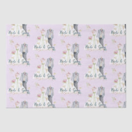 Papel De Seda Vestido de Noiva & Noivo