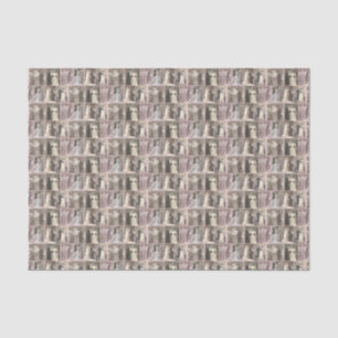 Papel De Seda Vestido de Noiva Vintage e Noivo Rosa Bege