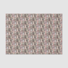 Papel De Seda Vestido de Noiva Vintage Noiva e Noivo Rosa Pó