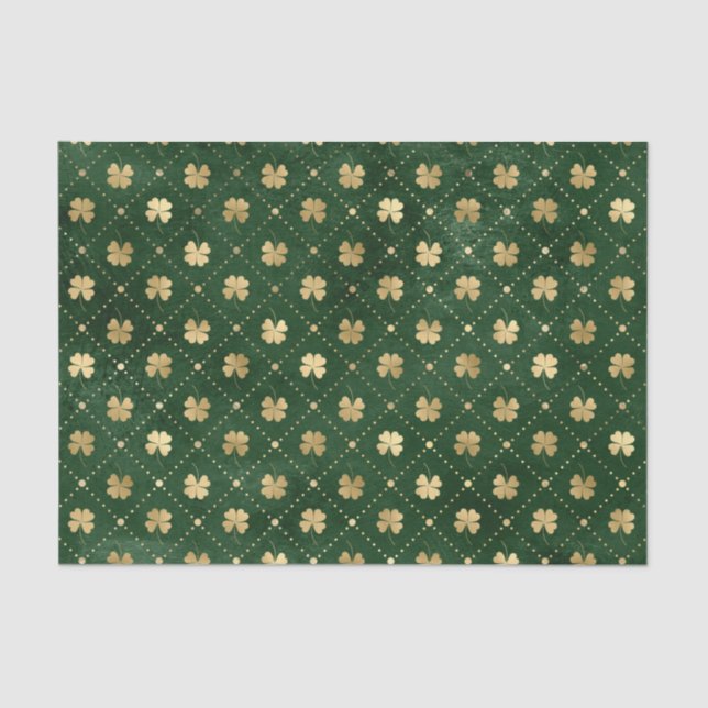 Papel De Seda Vestido Dourado Verde Elegante (Frente )