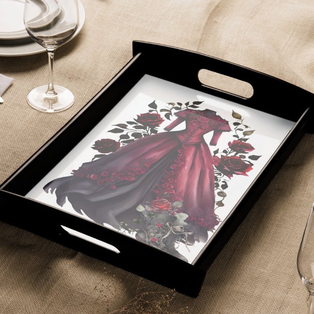 Papel De Seda Vestido vermelho vitoriano e calcanhares | Palhaço (Criador carregado)