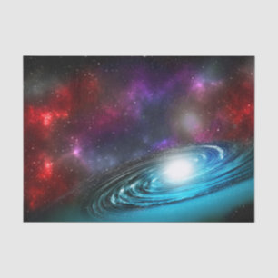 Papel De Seda Via Látea Starfield com Poeira Cósmica Multicolor