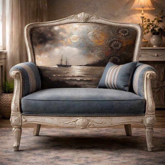 Papel De Seda Viagem do Navio Celestial Decoupage (Celestial Ship Journey Decoupage Tissue Paper)