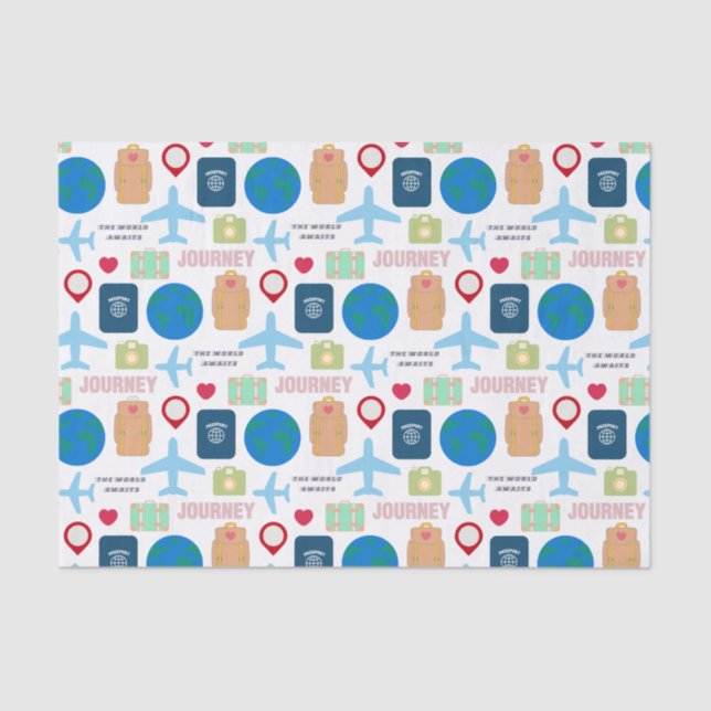 Papel De Seda Viagem mundial (Frente )