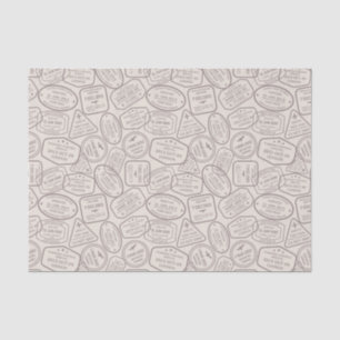 Papel De Seda Viagens vintage/Carimbos