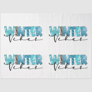 Papel De Seda Vibes do inverno Personalizam