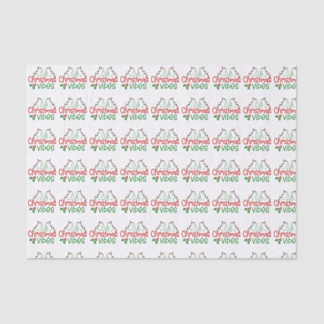 Papel De Seda Víblias de Natal (Frente )