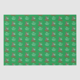 Papel De Seda Víblias de Natal Apenas Árvore Verde Abstrato Verm