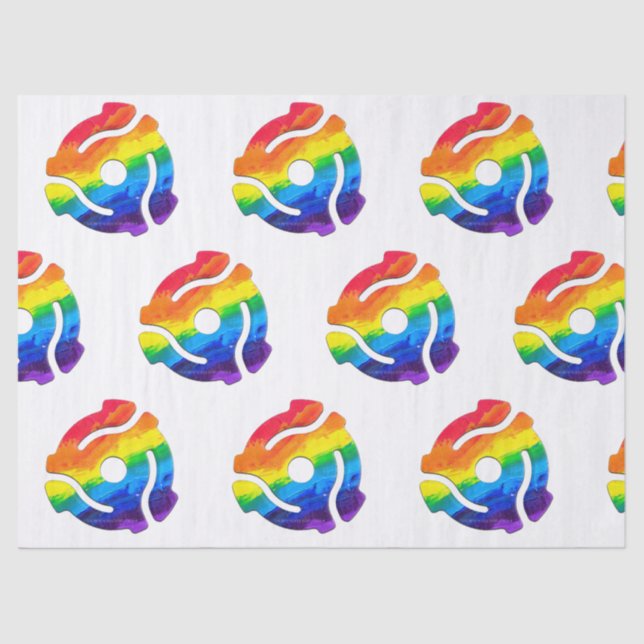 Papel De Seda Vibran do adaptador de gravação plástico de 45 RPM (Frente )