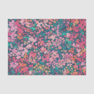 Papel De Seda Vibrant Azalea Floral