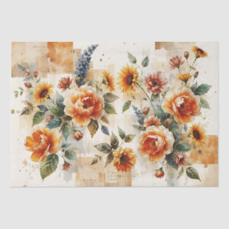 Papel De Seda Vibrant Italian-Inspired Floral Collage