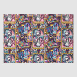 Papel De Seda Viciado Em Minhas Cartões De Tarot Telefônicas