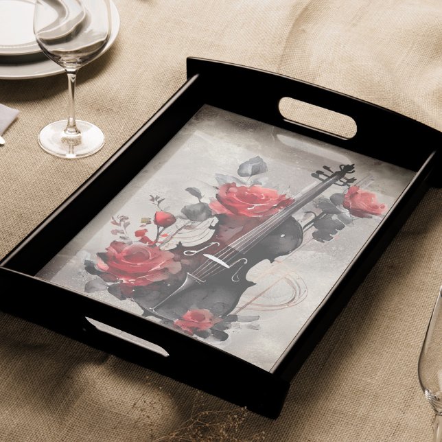 Papel De Seda Victorian Boudoir | Antigos Rosas e violinos music (Criador carregado)