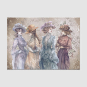 Papel De Seda Victorian Vintage Lady Portrait