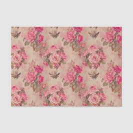 Papel De Seda Victorian Vintage Style Roses Tissue Paper