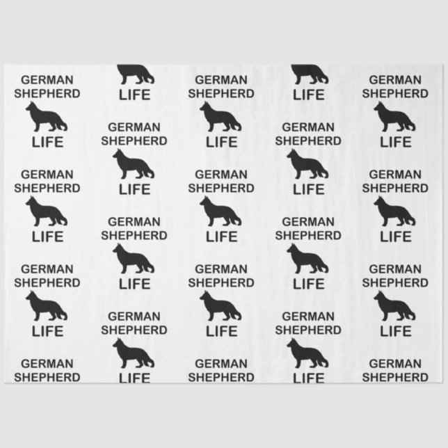 Papel De Seda vida german shepherd (Frente )