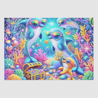 Papel De Seda Vida marinha