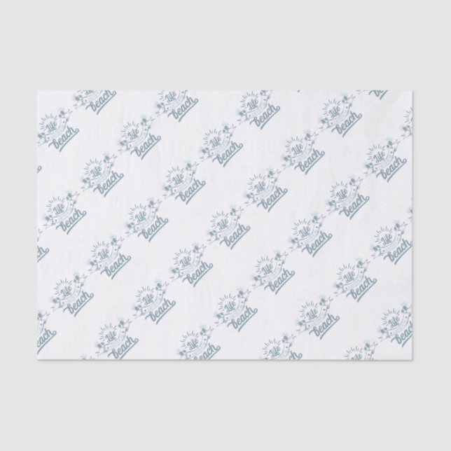 Papel De Seda Vida melhor na praia (Frente )