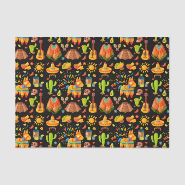 Papel De Seda Vida Mexicana (Frente )