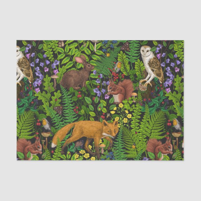 Papel De Seda Vida na floresta (Frente )