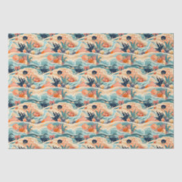 Papel De Seda Vida no Mar de Praia