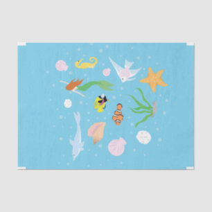 Papel De Seda Vida Oceânica