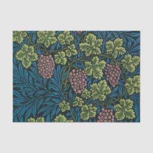 Papel De Seda Vides com cachos de uvas rosadas