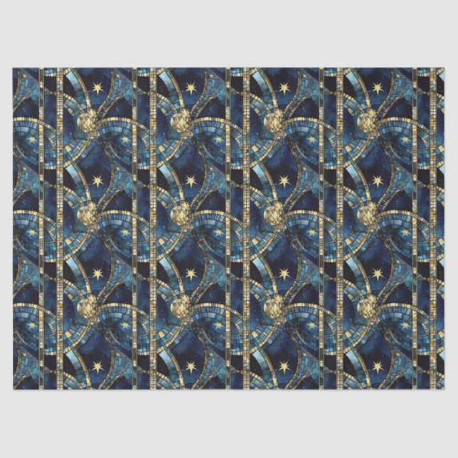 Papel De Seda Vidro Celestial (Frente )