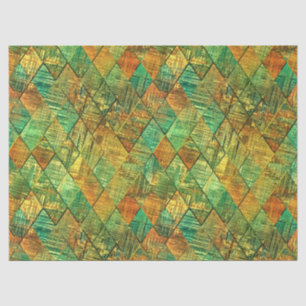 Papel De Seda Vidro Colorido Geométrico Decorativo Moderno