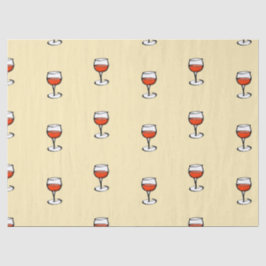 Papel De Seda Vidro de vinho em laranja