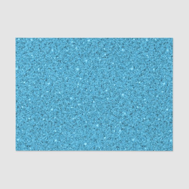 Papel De Seda Vidro Marinho Moído Azul Água Brilhante (Frente )