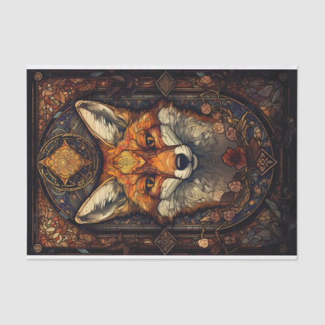 Papel De Seda Vidro Vermelho Fox 2 (Frente )