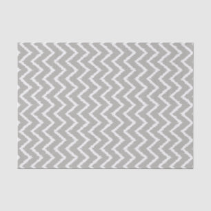 Papel De Seda Vigas de Ikat - cinza de prata e branco