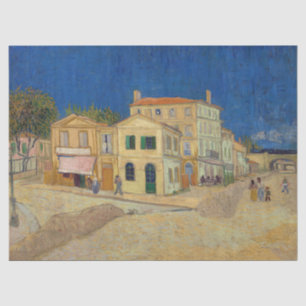Papel De Seda Vincent van Gogh - A Casa Amarela / A Rua