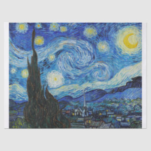 Papel De Seda Vincent van Gogh   A Noite Estrelada - 1889