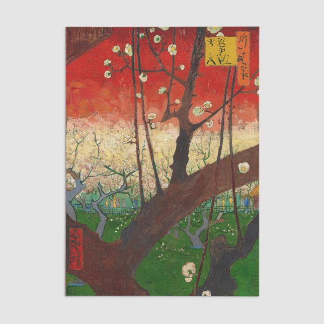Papel De Seda Vincent van Gogh - Ameixeira em Flor (Criador carregado)