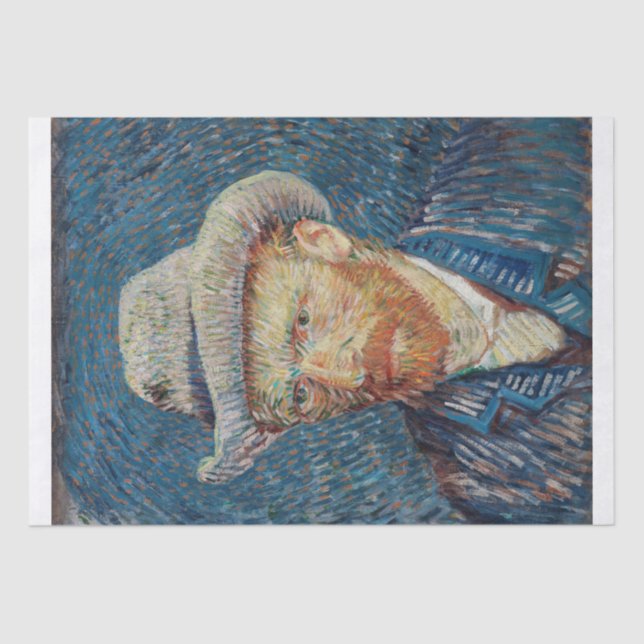 Papel De Seda Vincent van Gogh | Autorretrato com Felt Hat (Frente )