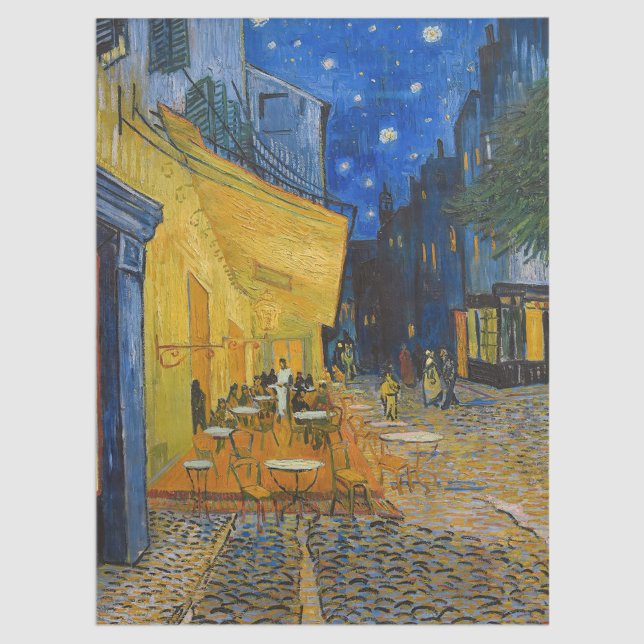 Papel De Seda Vincent van Gogh - Cafe Terrace à Noite (Criador carregado)