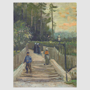 Papel De Seda Vincent van Gogh - Caminho Íngreme em Montmartre