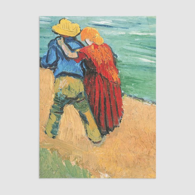 Papel De Seda Vincent van Gogh - Dois Amantes (Criador carregado)