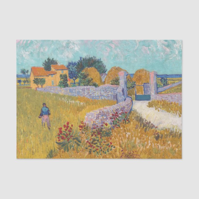 Papel De Seda Vincent van Gogh - Farmhouse in Provence (Frente )