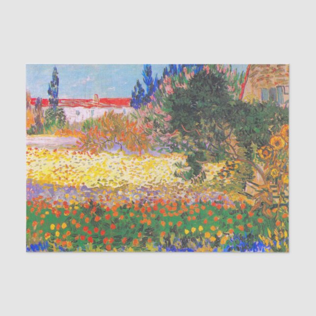 Papel De Seda Vincent Van Gogh Flor Garden (Frente )